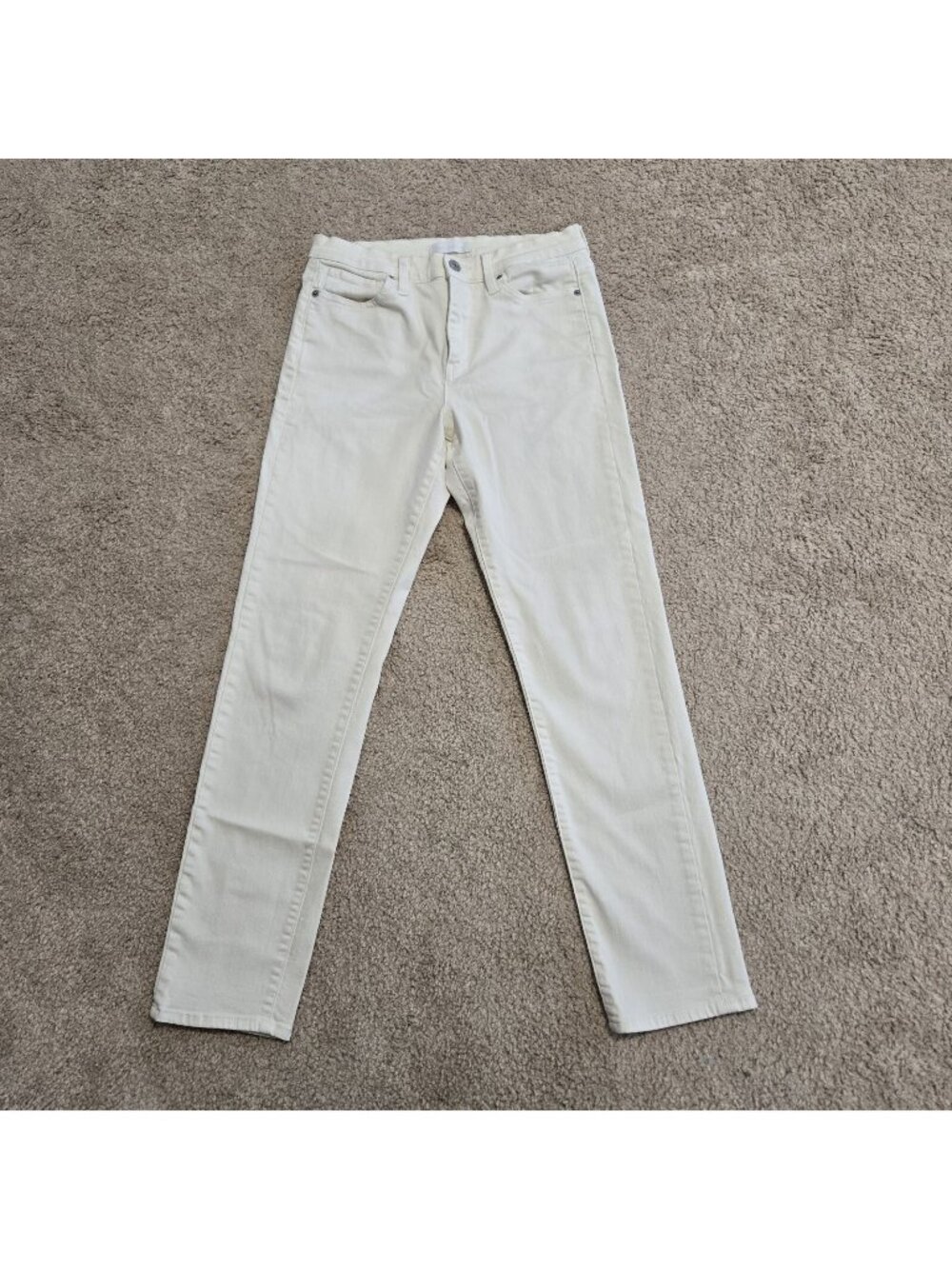 Uniqlo Womens High Rise Size 26 Straight Jeans Skinny Fit Cigarette